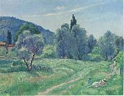 Henri Lebasque Prints Olive Trees in Afternoon at Cannes oil painting artist